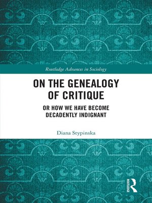 cover image of On the Genealogy of Critique